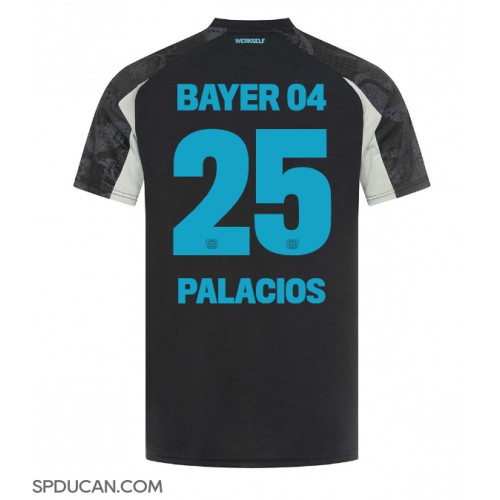 Muški Nogometni Dres Bayer Leverkusen Exequiel Palacios #25 Rezervni 2024-25 Kratak Rukav